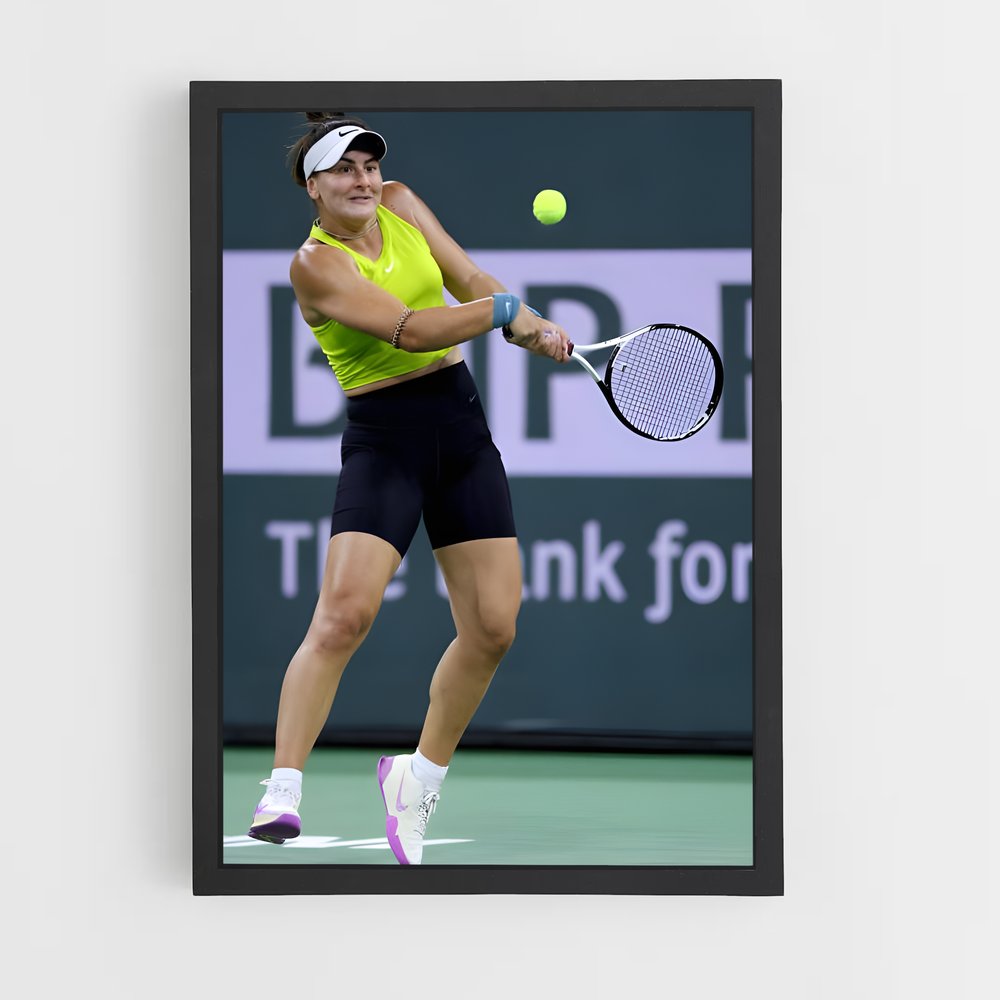 Poster Retour Gagnant – affiche Tennis (vue 2)